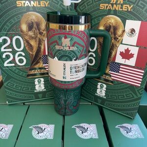 Stanley Fifa and Gold Quencher Tumbler